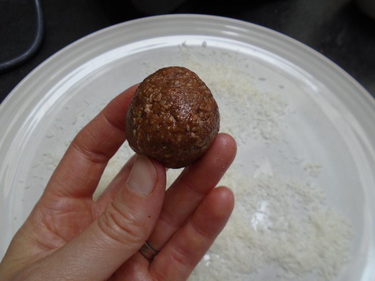 Roll the mixture into 20 balls