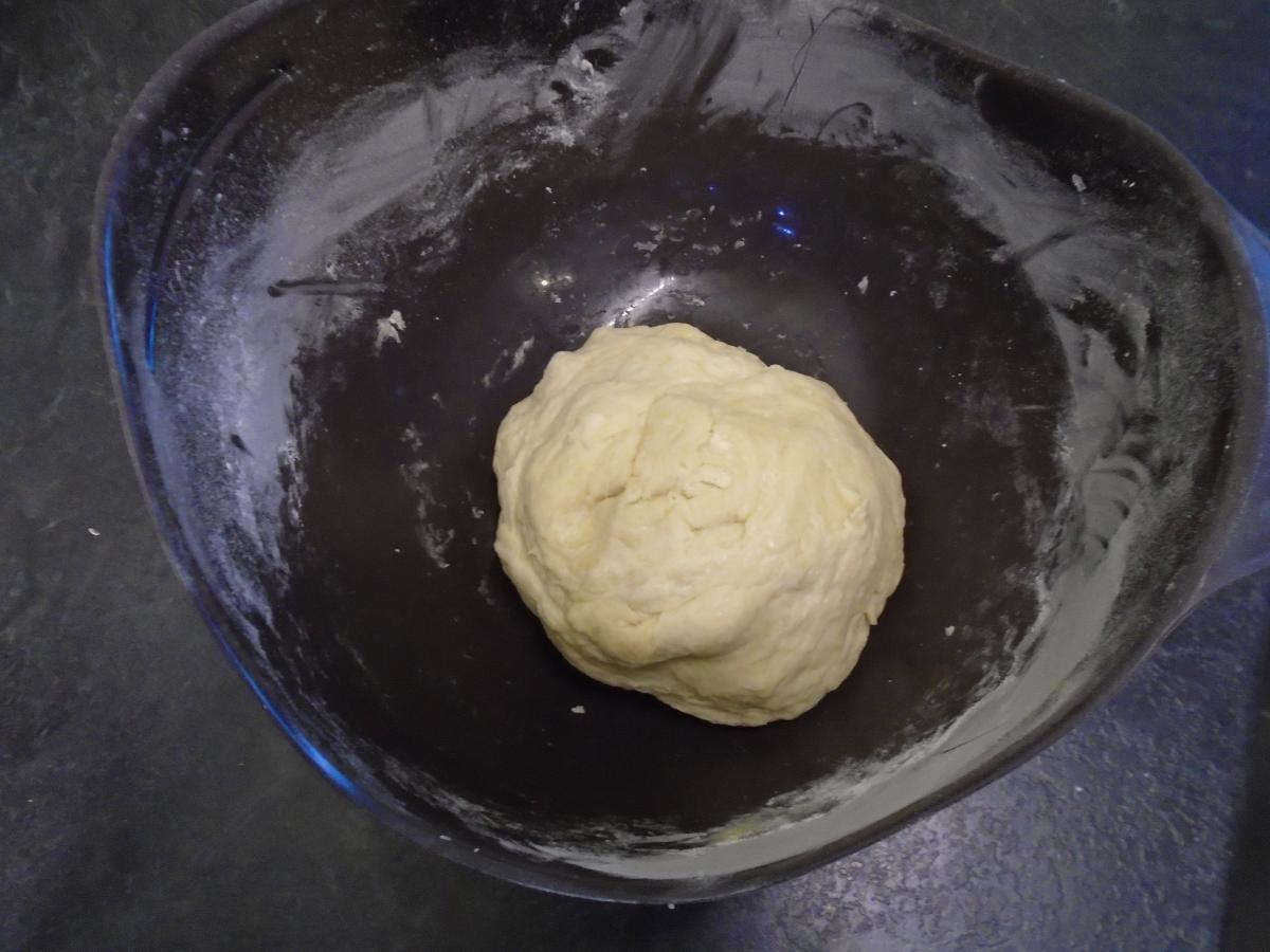 Use your hands to bring the dough together into a ball